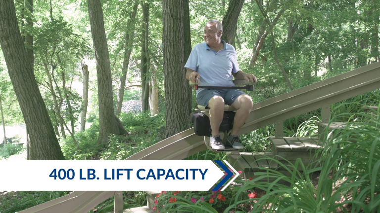 Bruno Elite curved outdoor stair lift