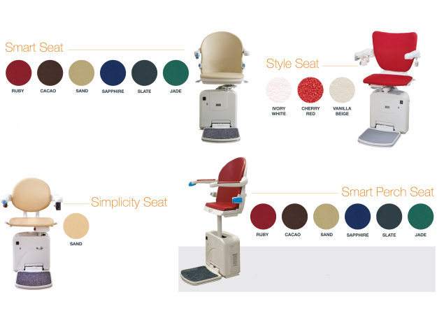 Handicare 4000 Seat Colors/Styles