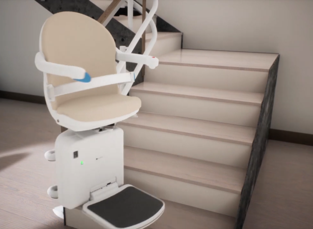 Handicare 4000 curved stair lift