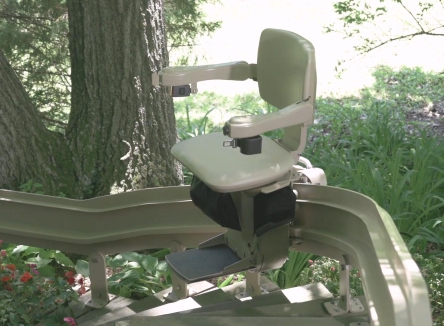 Bruno Elite curved outdoor stair lift