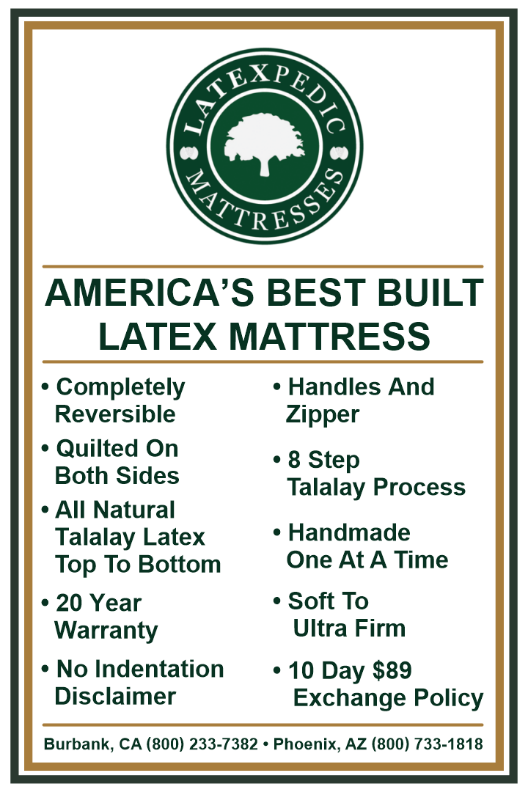 Los Angeles best built latex mattress store